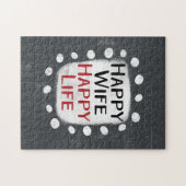 Happy Ehefrau Happy Life Jigsaw Puzzle (Horizontal)