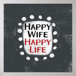 Happy Ehefrau Happy Life Poster Wallfahrtskirche