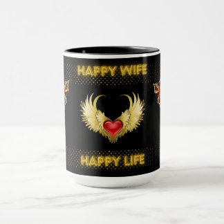 Happy Ehefrau Happy Life Tasse