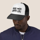 Happy Ehefrau Happy Life Trucker Hat Truckerkappe (Beispiel)