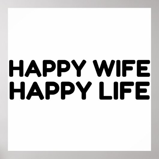Happy Ehefrau Life Poster (Vorne)
