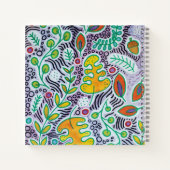 Happy Eichhörnchen Sketchpad Notebook Notizblock (Rückseite)