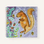 Happy Eichhörnchen Sketchpad Notebook Notizblock (Vorderseite)