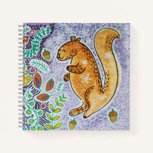 Happy Eichhörnchen Sketchpad Notebook Notizblock