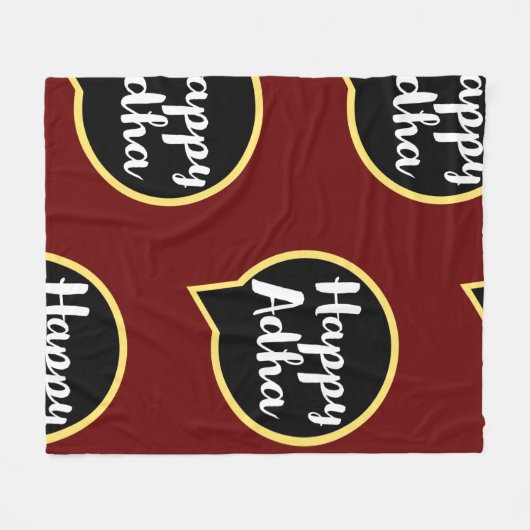 Happy Eid Al-Adha Fleecedecke (Vorderseite (Horizontal))