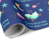 Happy Eid al adha Sheep Wrapping Paper Geschenkpapier (Rolleneckpunkt)