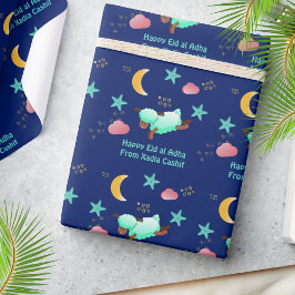 Happy Eid al adha Sheep Wrapping Paper Geschenkpapier