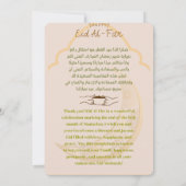 Happy Eid Al-Fitr 2023 Einladung (Rückseite)