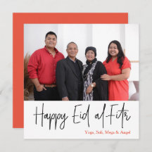 Happy Eid al-Fitr-Fotokarte-Quadrat