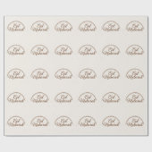 Happy Eid Al-Fitr Mubarak White Wrapping Paper Geschenkpapier (Flach)