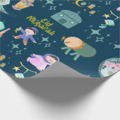 Happy Eid Al-Fitr Mubarak Wrapping Paper Geschenkpapier (Ecke)