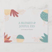 Happy Eid Al Mubarak Islamic Postcards Postkarte (Vorderseite)