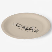 Happy Eid Celebration Arabic Calligraphy Pappteller (Schrägansicht)