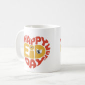 Happy Eid Day Kaffeetasse (Vorderseite Links)