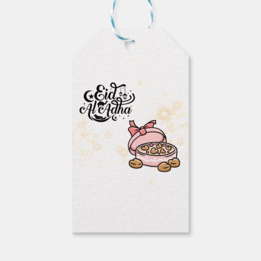 Happy Eid -Eid Adha Mubarak 2022. Geschenkanhänger (Rückseite)