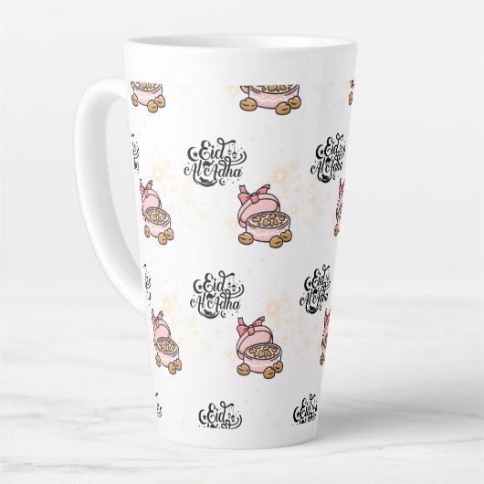 Happy Eid - Eid Adha Mubarak 2022. Milchtasse (Linke Ecke)