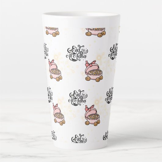 Happy Eid - Eid Adha Mubarak 2022. Milchtasse (Vorderseite)