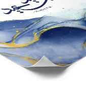 Happy Eid, Eid Mubarak, arabische Kalligraphie Poster (Ecke)