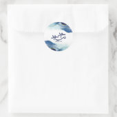 Happy Eid, Eid Mubarak, arabische Kalligraphie Runder Aufkleber (Tasche)