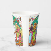 Happy Eid Family Funny feiert Design Pappbecher (Rechts)