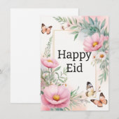 Happy Eid Feiertagskarte (Vorne/Hinten)