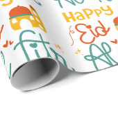 Happy Eid Geschenkpapier (Rolleneckpunkt)