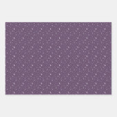 Happy Eid Kids Lila Moon Star Zitat Geschenkpapier Set (Vorderseite 3)