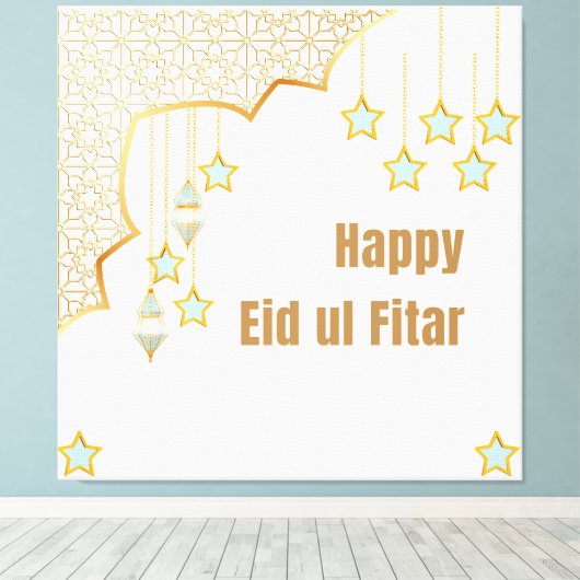 Happy Eid Leinwanddruck (Insitu (Holzboden))