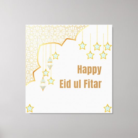 Happy Eid Leinwanddruck (Vorderseite)