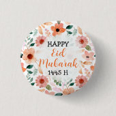 Happy Eid Mubarak 1445 H Custom Button (Vorderseite)