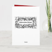 Happy Eid Mubarak White and Red Floral Karte (Rückseite)