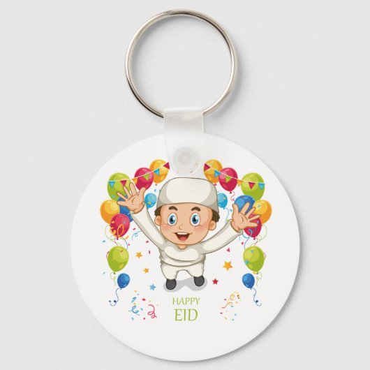 Happy Eid Schlüsselanhänger (Vorderseite)