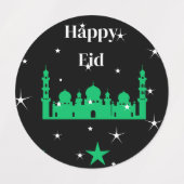 Happy Eid Stickers Etiketten (Design 1)