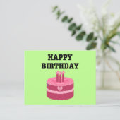 Happy Eight-Bit Birthday Pixel Art Einladungspostkarte (Stehend Vorderseite)