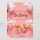 HAPPY EINLADUNG (Vorne/Hinten)