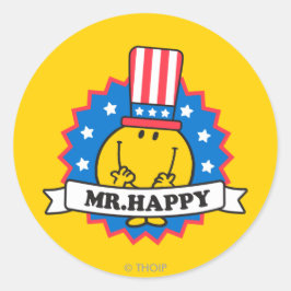 Happy Election Siegel Runder Aufkleber