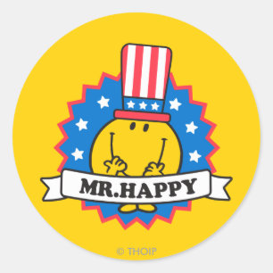 Happy Election Siegel Runder Aufkleber