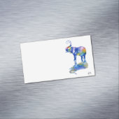 Happy Elefant Aquarell Magnetische Visitenkarte (Beispiel)