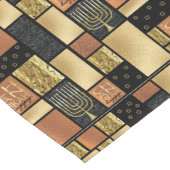 Happy Elegantly Tiled Menorahs Großer Tischläufer (Ecke)