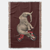 Happy Elephant auf Tricycle Decke (Vorderseite Vertikal)