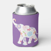 Happy Elephant-Big-Blume-Muster Moderne Dosenkühler (Kanne Vorderseite)