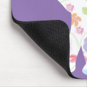 Happy Elephant-Big-Blume-Muster Moderne Mousepad (Ecke)