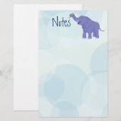 Happy Elephant Briefpapier (Vorne/Hinten)