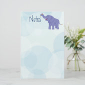 Happy Elephant Briefpapier (Stehend Vorderseite)