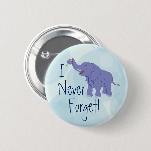 Happy Elephant Button (Vorne & Hinten)