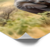 Happy Elephant Family Poster (Ecke)