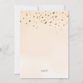 Happy Elephant Geburtstagsparty Einladung (Rückseite)