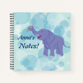 Happy Elephant Notizbuch (Vorderseite)