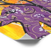 Happy Elephant Parade Print Poster (Ecke)