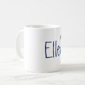 Happy Elephant (Personalize) Kaffeetasse (Vorderseite Links)